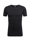 OLYMP Herren T-Shirt Rundhals Level Five T-Shirt,Männer,Uni,Body fit,schwarz 68,XL