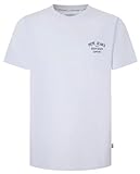 Pepe Jeans Herren Regular Cave T-Shirt, Weiß (Weiß), S