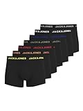 Jack & Jones Herren JACBASIC Trunks 7 Pack NOOS 12165587, Black/Black - Black - Black -, XL