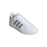 adidas Herren Grand Court Base 2.0 Sneakers, FTWR White/Silver Green/Bold Gold, 41 EU