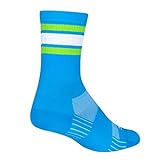 SockGuy SGX6 Throwback blaue Socke, einfarbig, Größe S/M