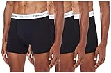Calvin Klein Herren 3er Pack Boxershorts Trunks Baumwolle mit Stretch, Schwarz ,B-Cool Melon/Glxy Gry/Brn Belt Lg, XL, ,