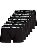 JACK & JONES Male Boxershorts 7er-Pack, schwarz,L