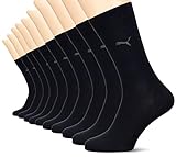 PUMA Herren Classic Casual Business Socken 10er Pack (Black, 47-49)