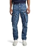 G-STAR RAW Herren Rovic Zip 3D Regular Tapered Denim Jeans, Blau (faded cliffside blue D23077-D536-G326), 36W / 34L