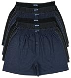 MioRalini TOPANGEBOT Boxershorts farbig weich & locker in neutralen Farben klassischen Unifarben Herren Boxershort, 6 Stück, M-5