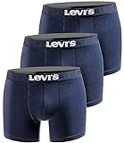 Levi's Herren Boxershort Print Limited Navy Edition 3er Pack - Navy New One - Gr. XL
